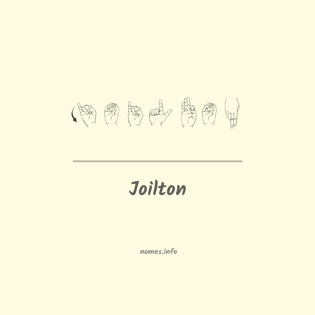 Joilton em Libras
