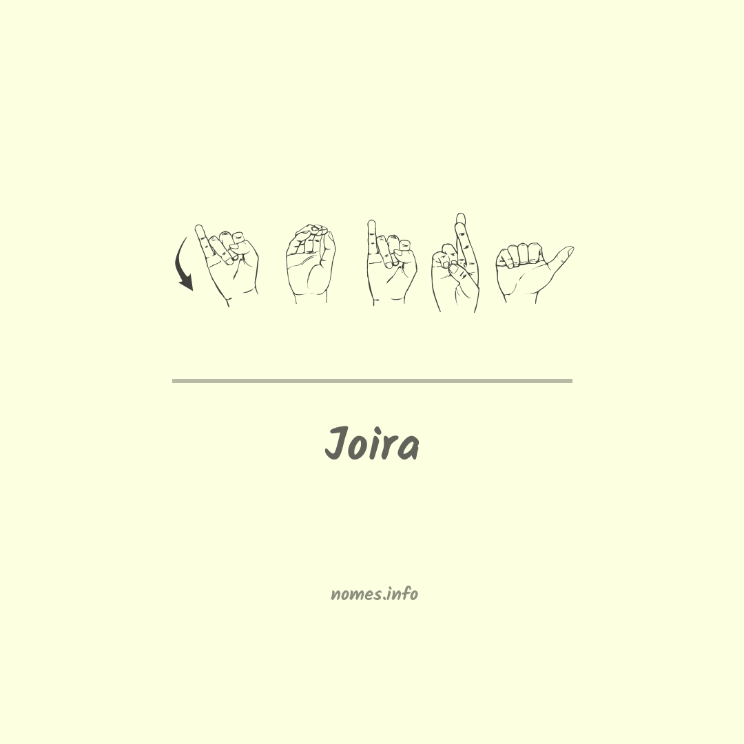 Joira em Libras