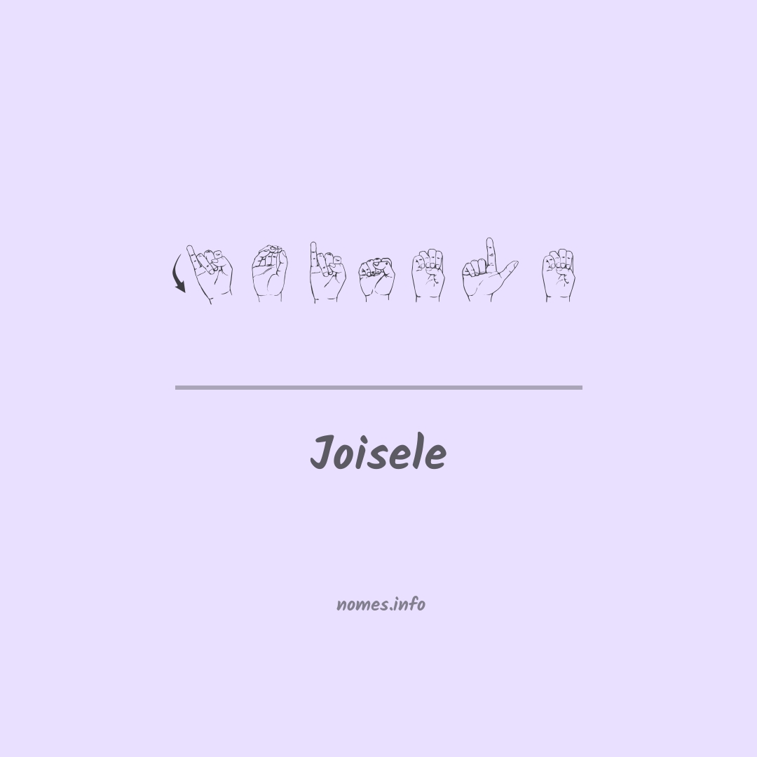 Joisele em Libras