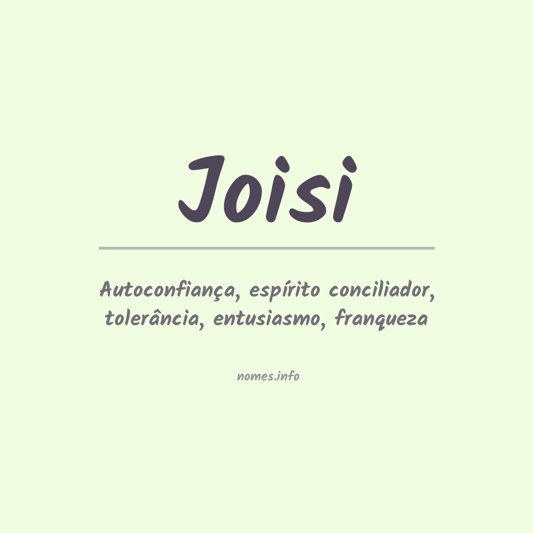 Significado do nome Joisi