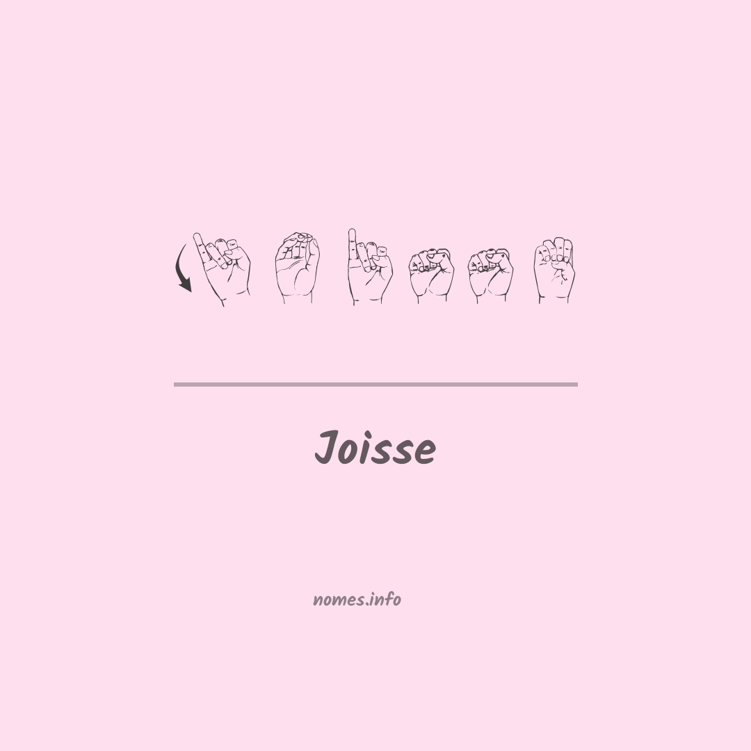Joisse em Libras