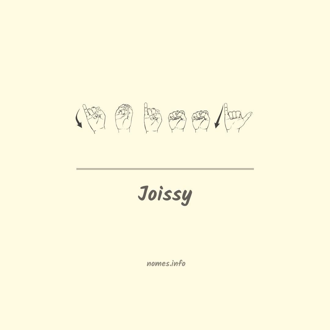 Joissy em Libras
