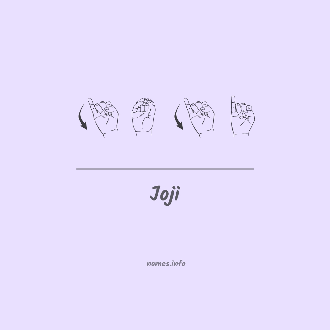 Joji em Libras