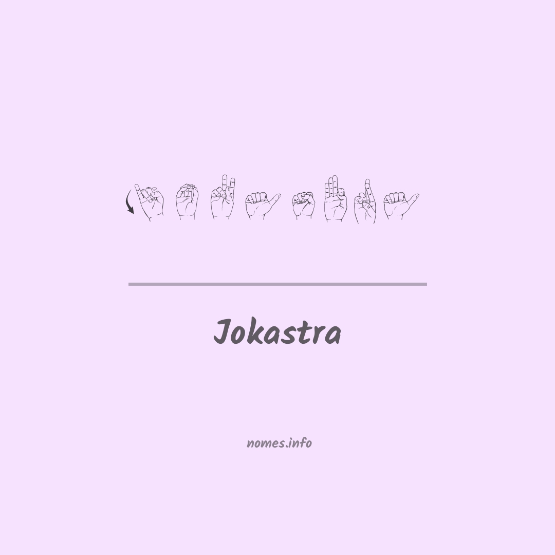 Jokastra em Libras