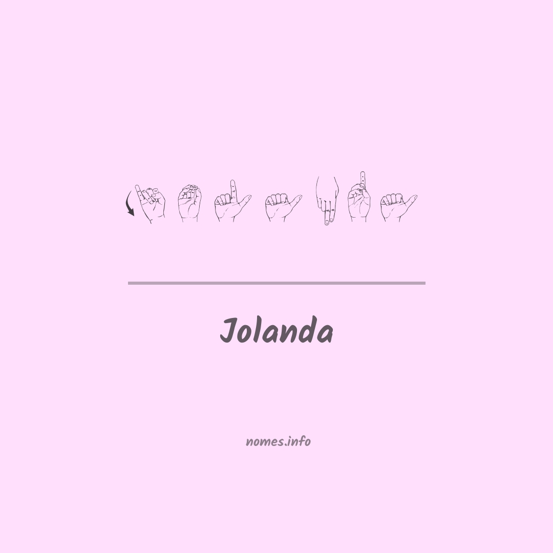 Jolanda em Libras