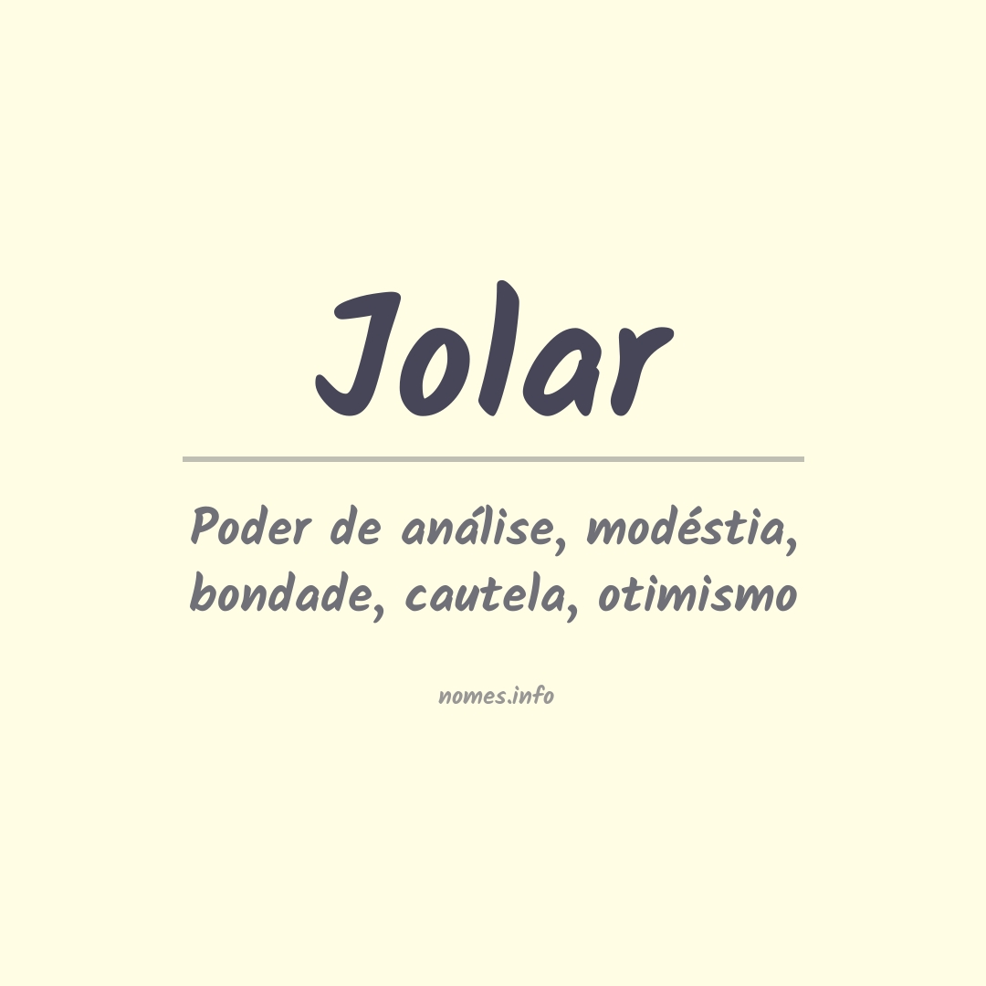 Significado do nome Jolar