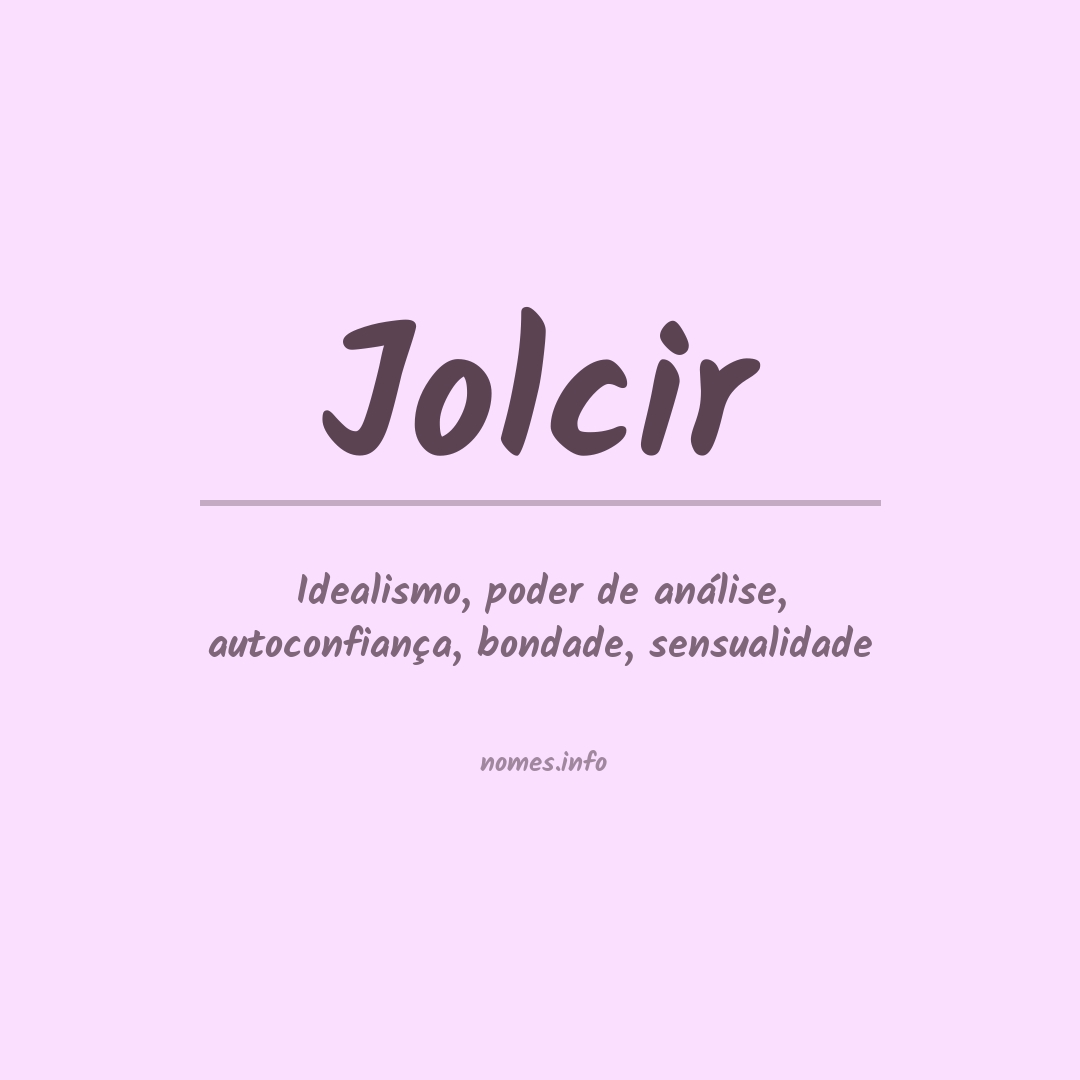 Significado do nome Jolcir