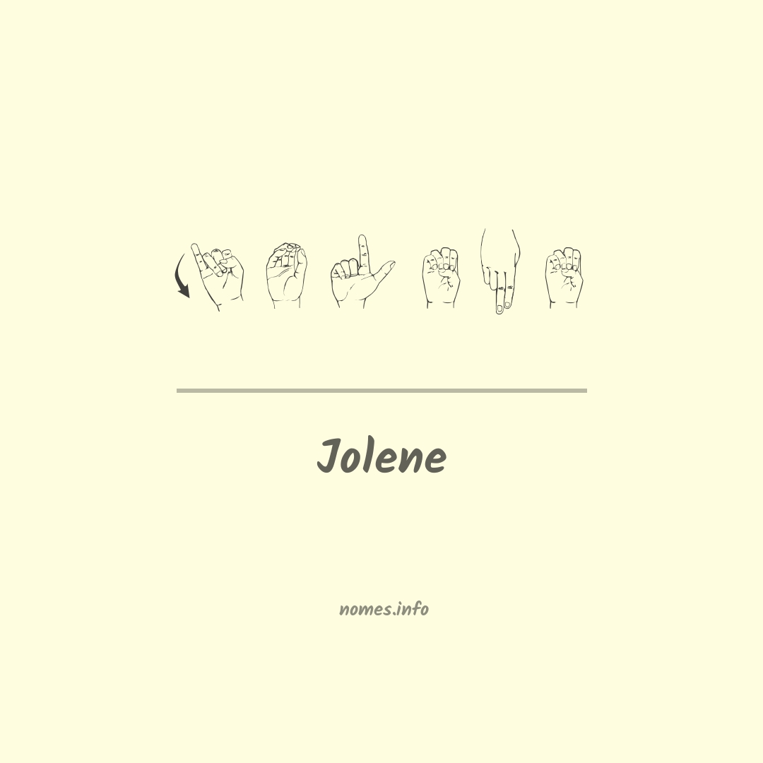 Jolene em Libras