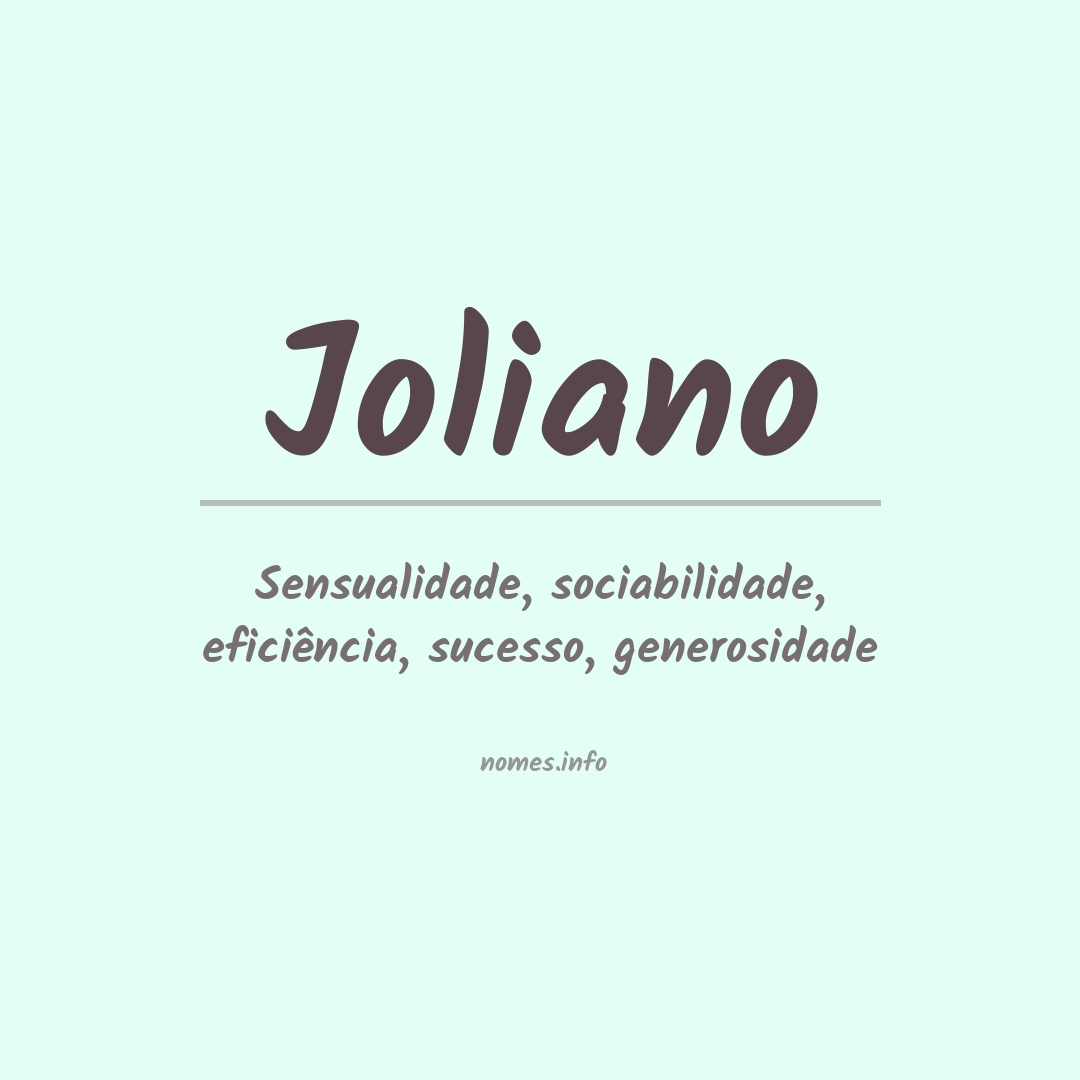 Significado do nome Joliano