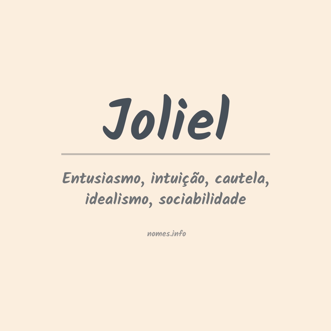 Significado do nome Joliel