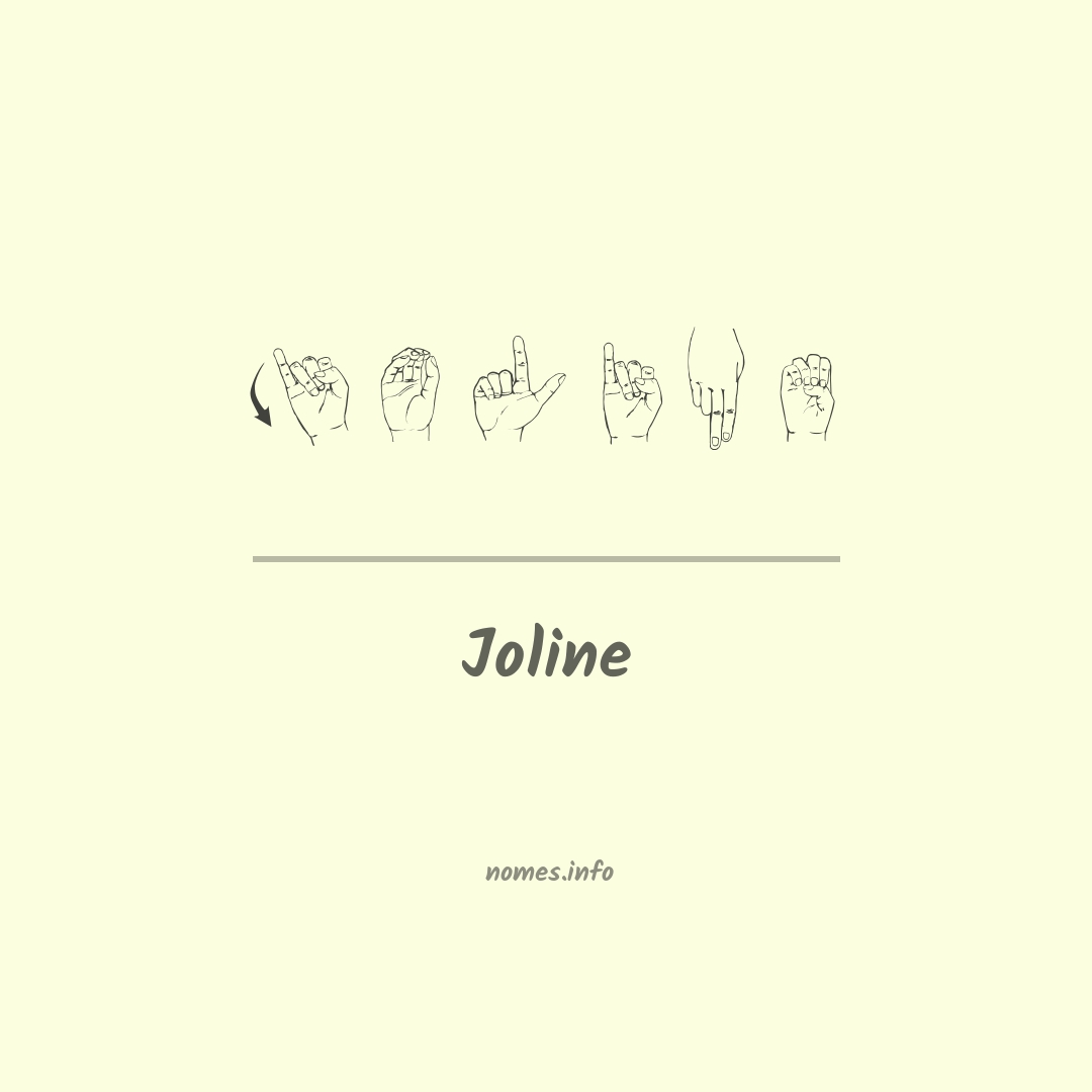 Joline em Libras