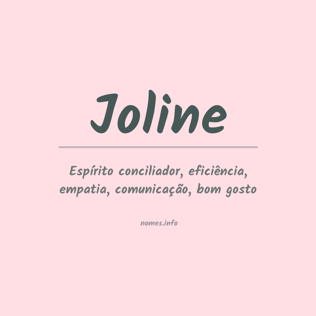 Significado do nome Joline