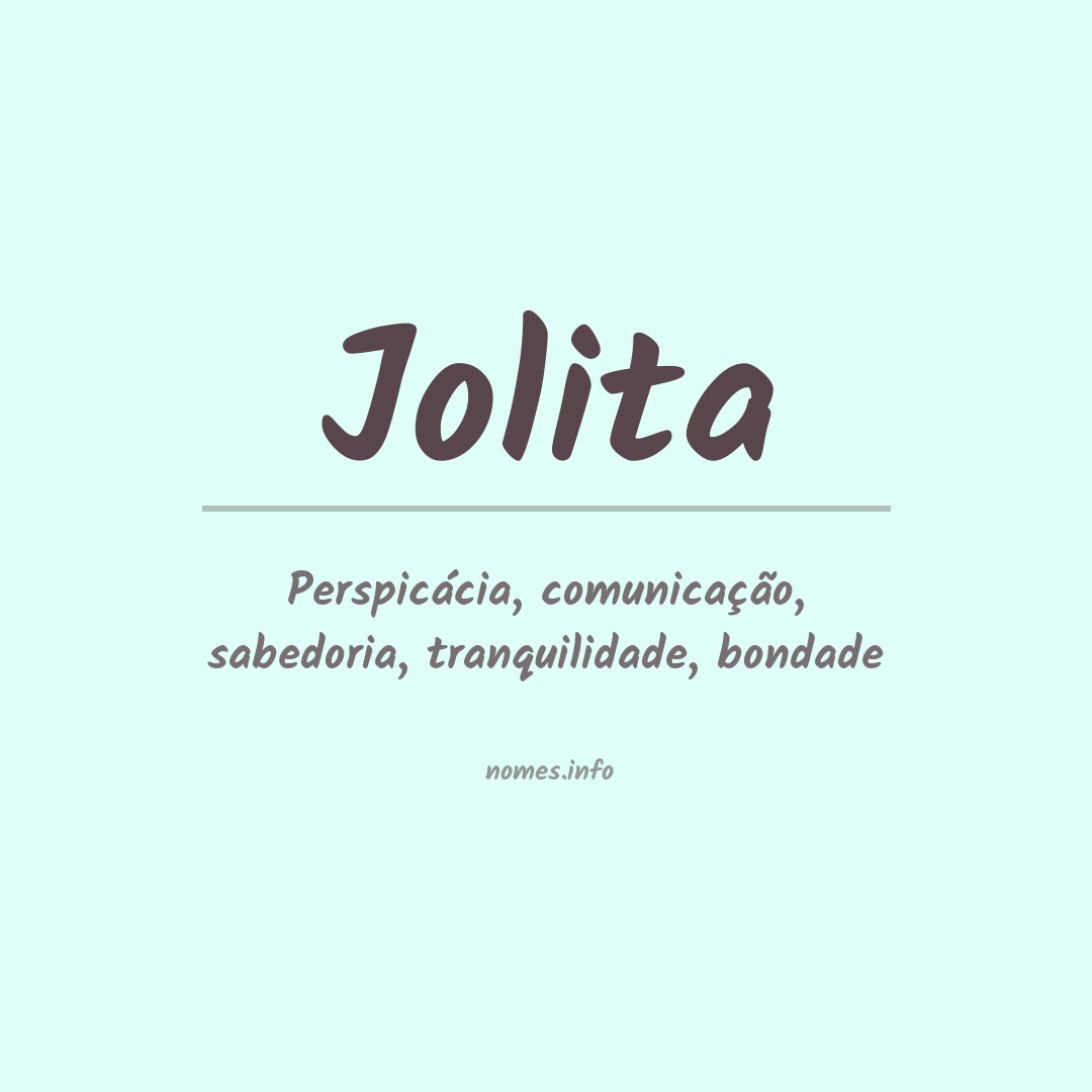 Significado do nome Jolita