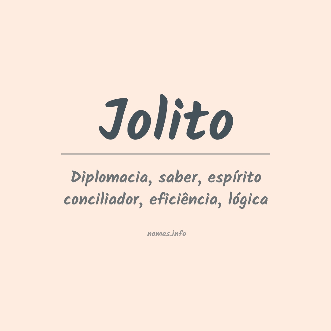 Significado do nome Jolito