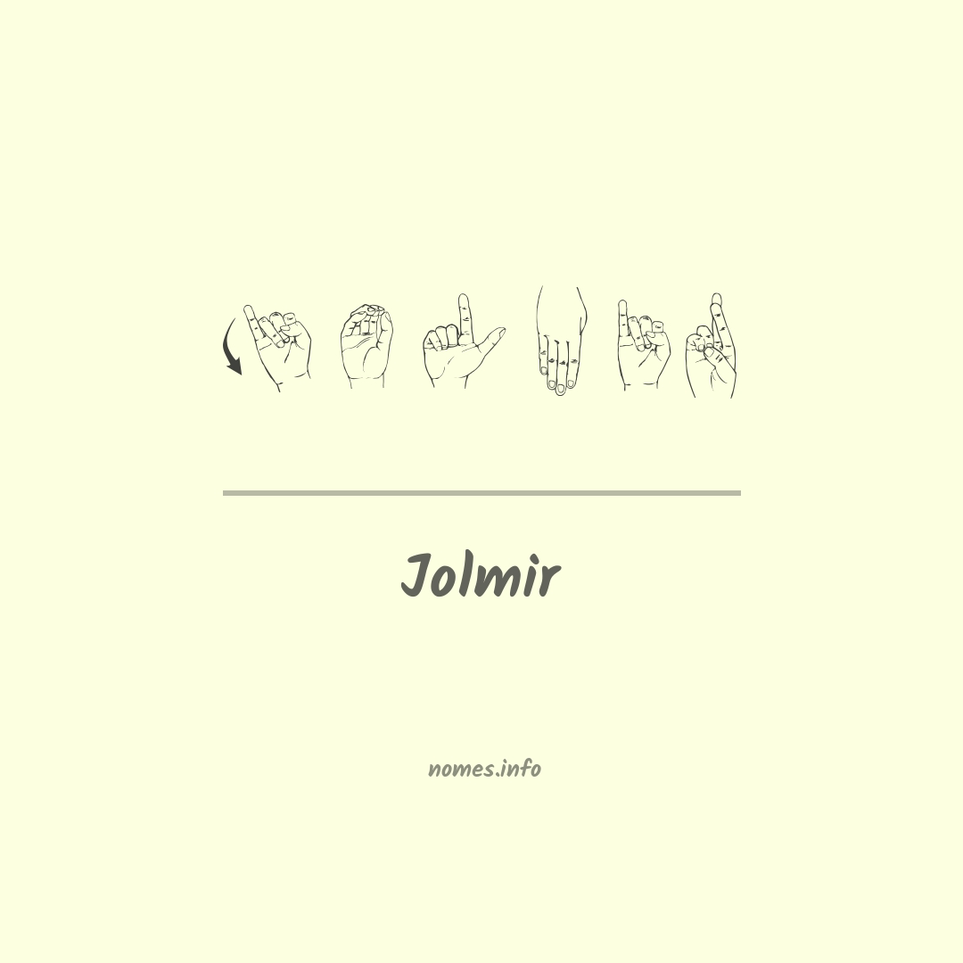 Jolmir em Libras