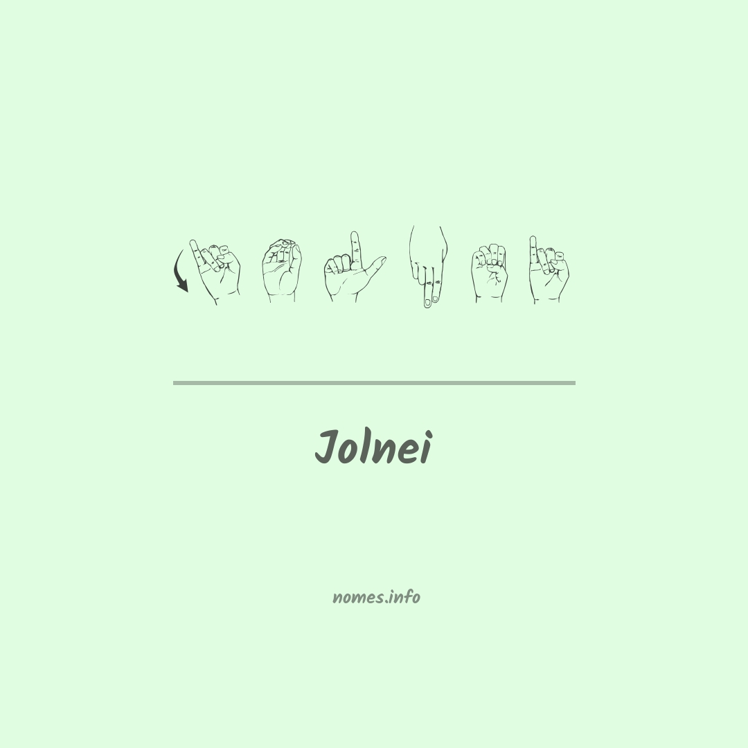 Jolnei em Libras