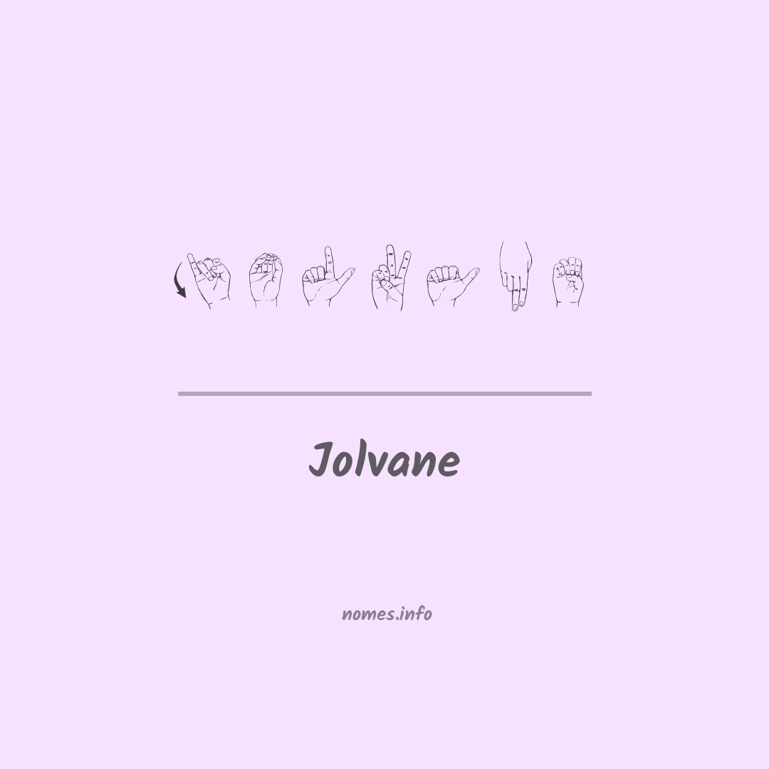 Jolvane em Libras