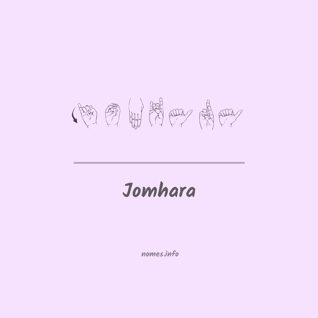 Jomhara em Libras