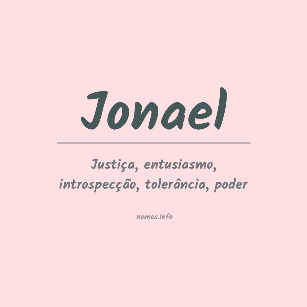 Significado do nome Jonael