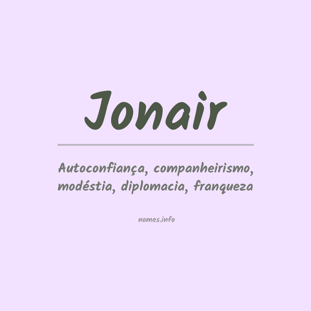 Significado do nome Jonair