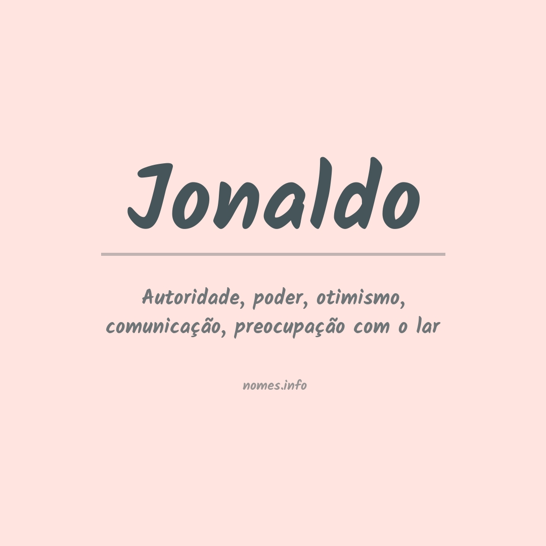 Significado do nome Jonaldo