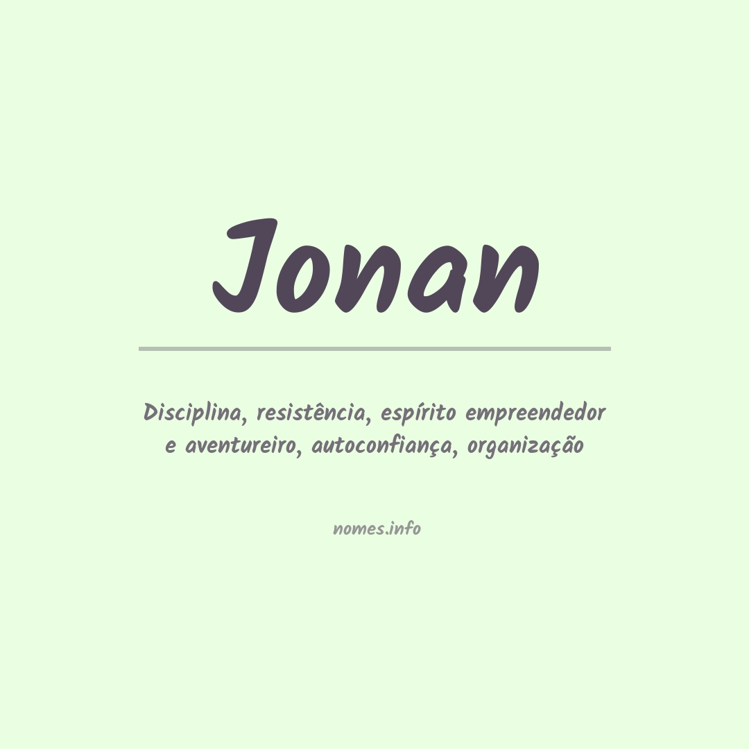 Significado do nome Jonan