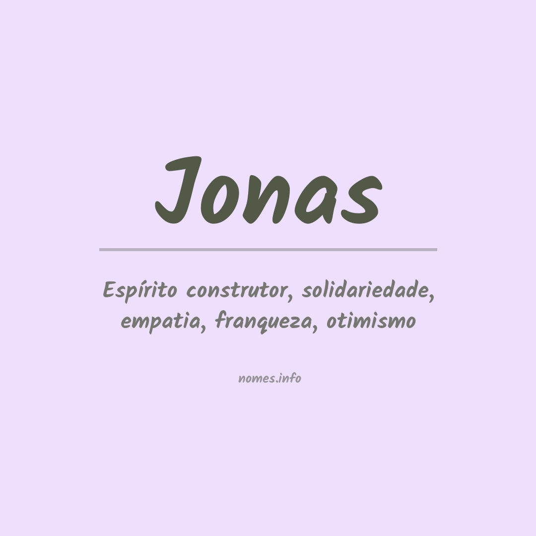 Significado do nome Jonas