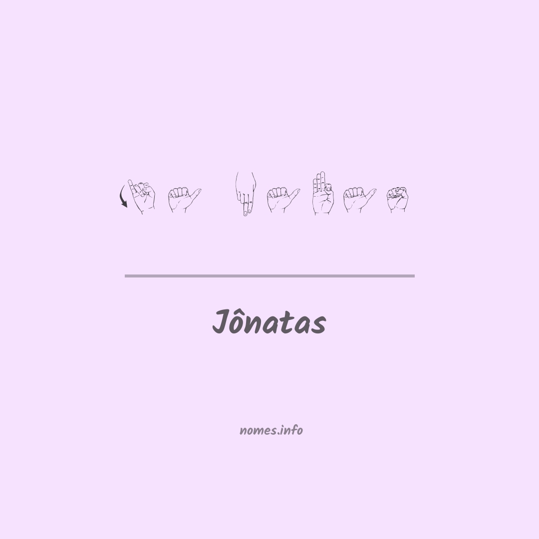 Jônatas em Libras Jônatas em Libras