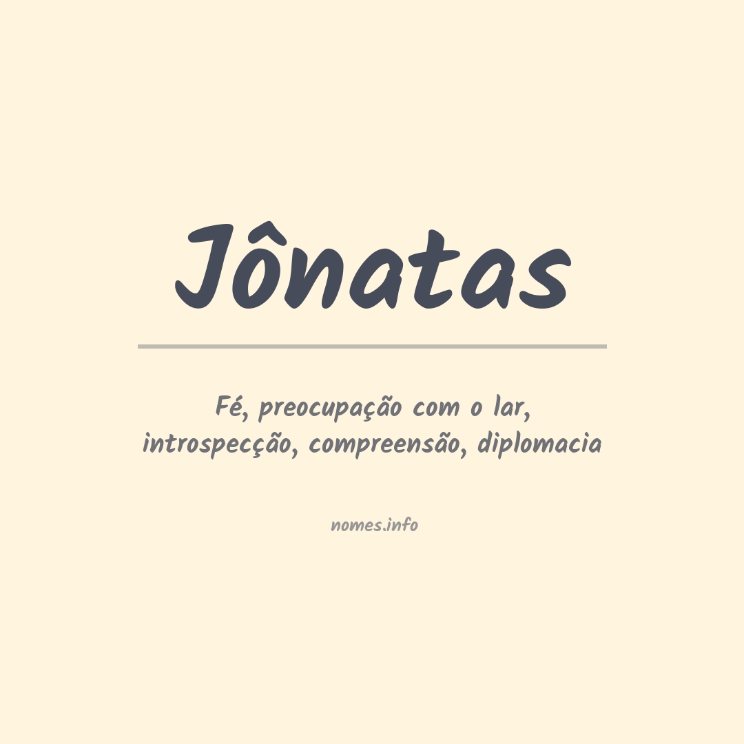 Significado do nome Jônatas