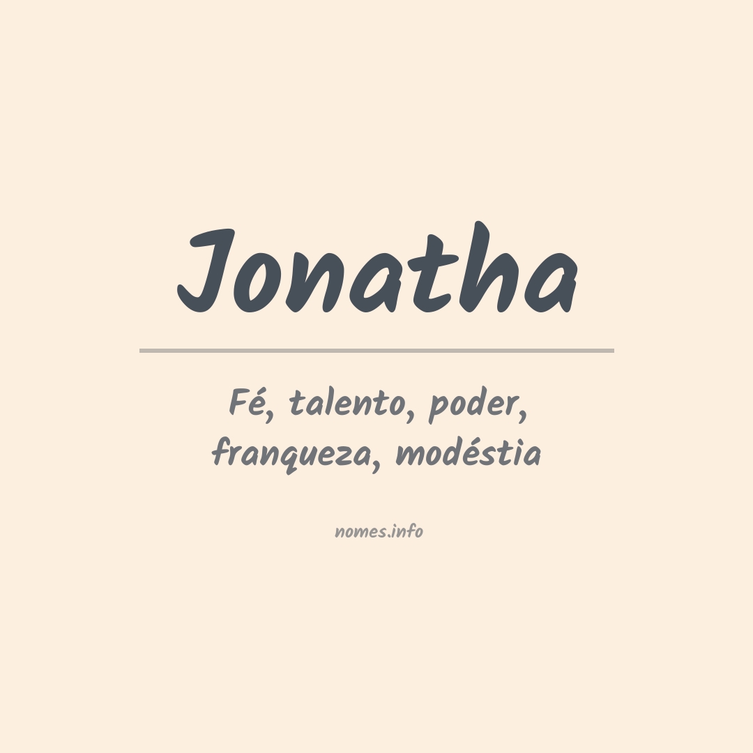 Significado do nome Jonatha