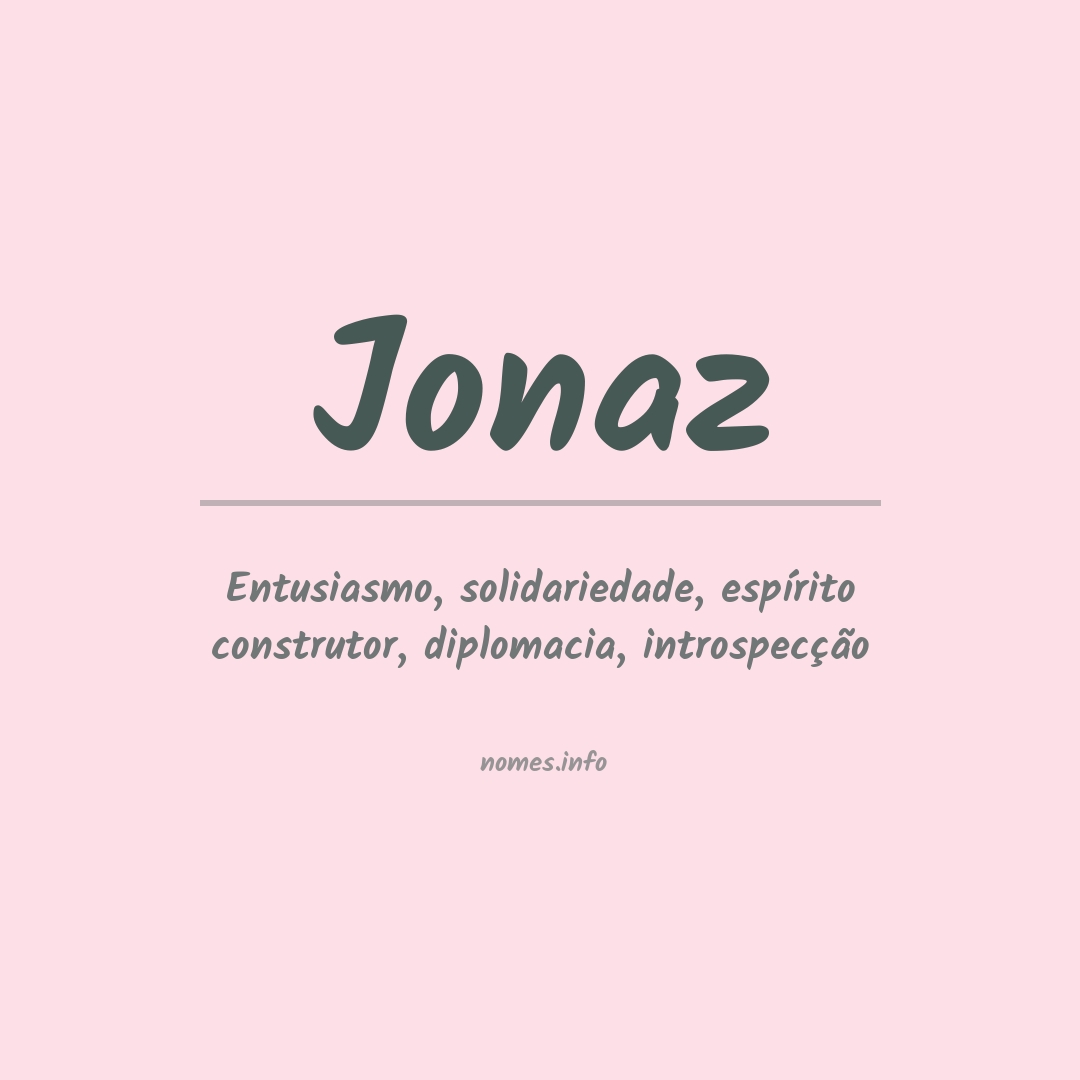 Significado do nome Jonaz