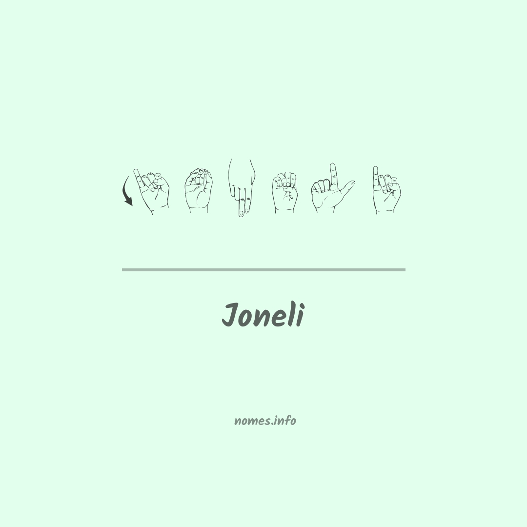 Joneli em Libras