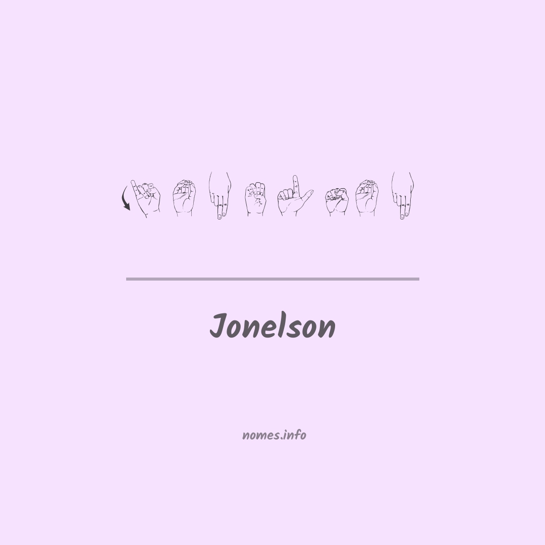 Jonelson em Libras