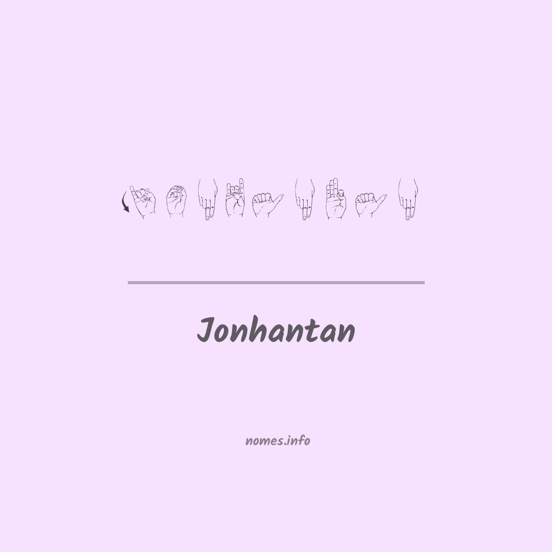 Jonhantan em Libras
