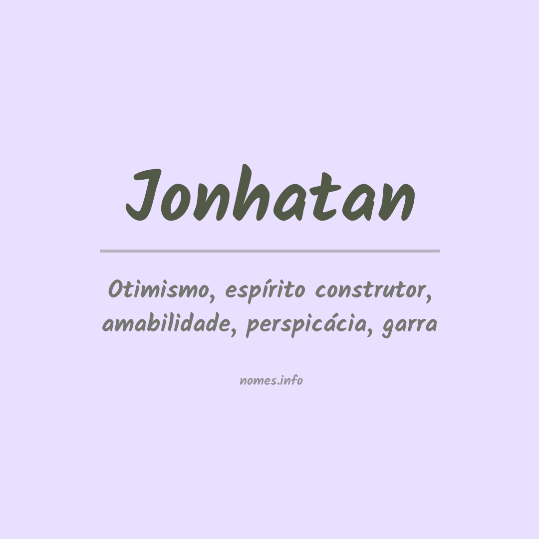 Significado do nome Jonhatan