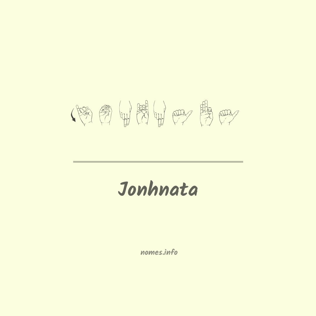 Jonhnata em Libras