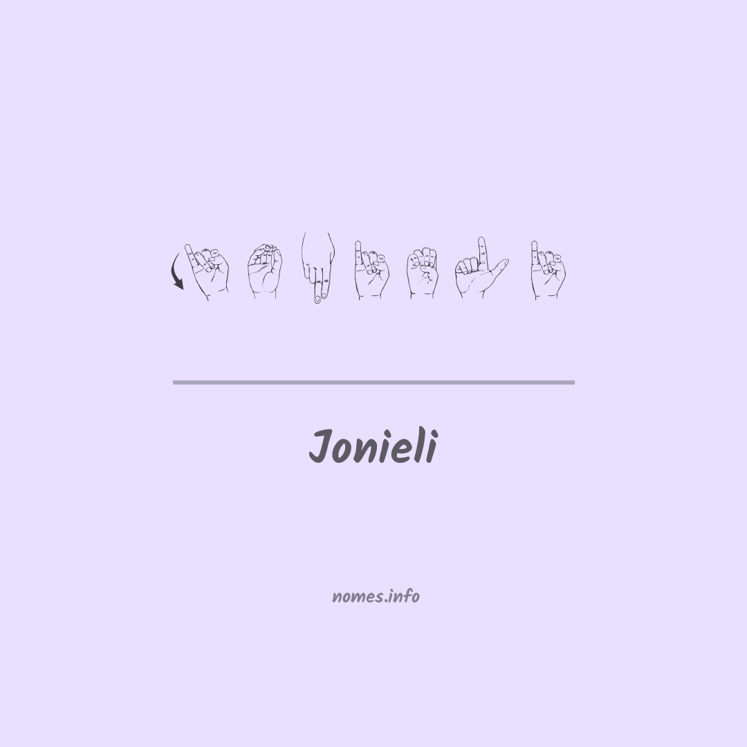 Jonieli em Libras
