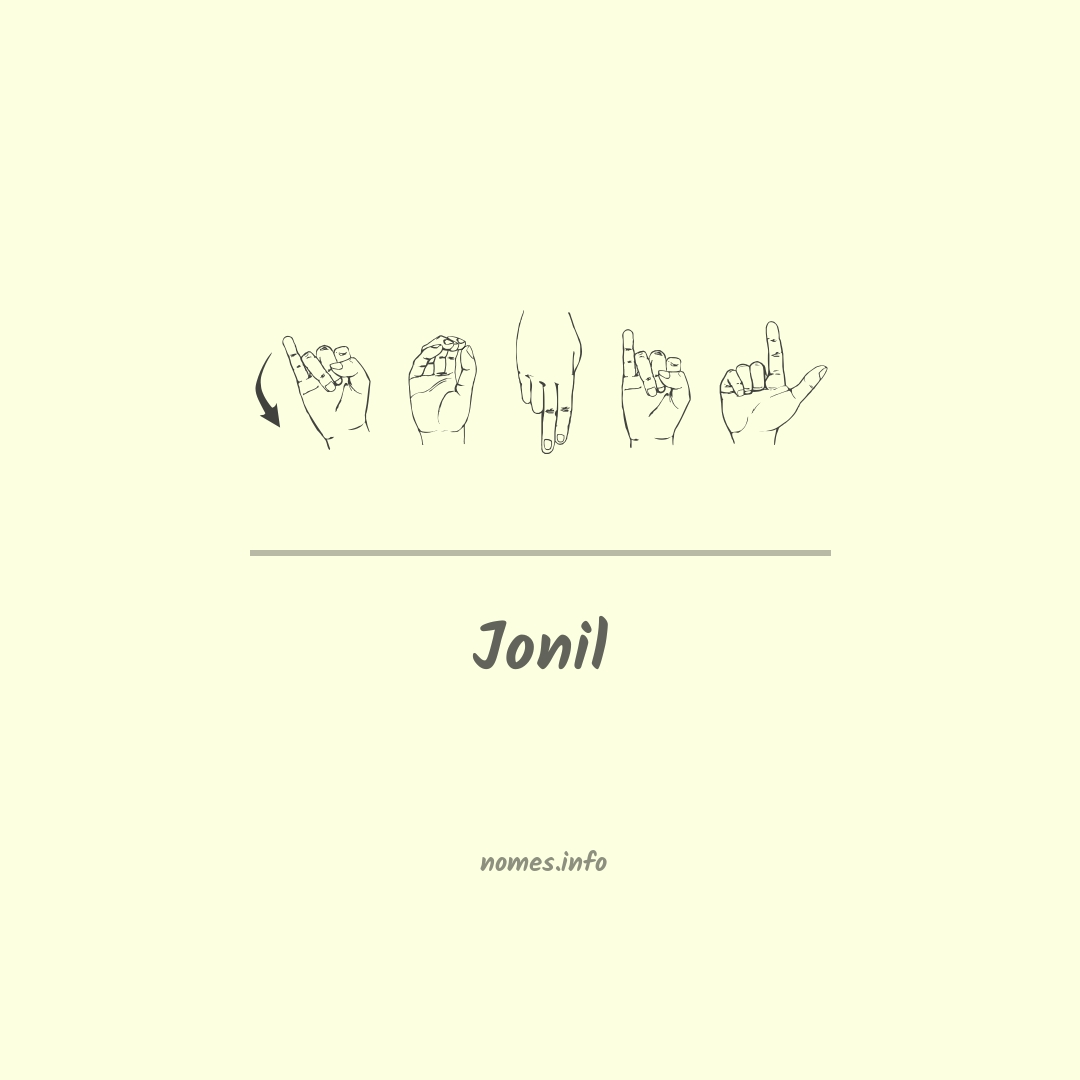 Jonil em Libras