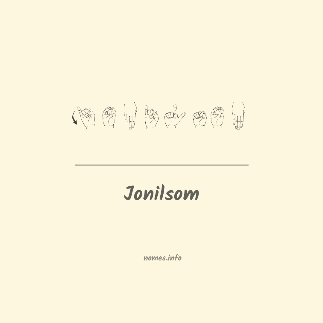 Jonilsom em Libras