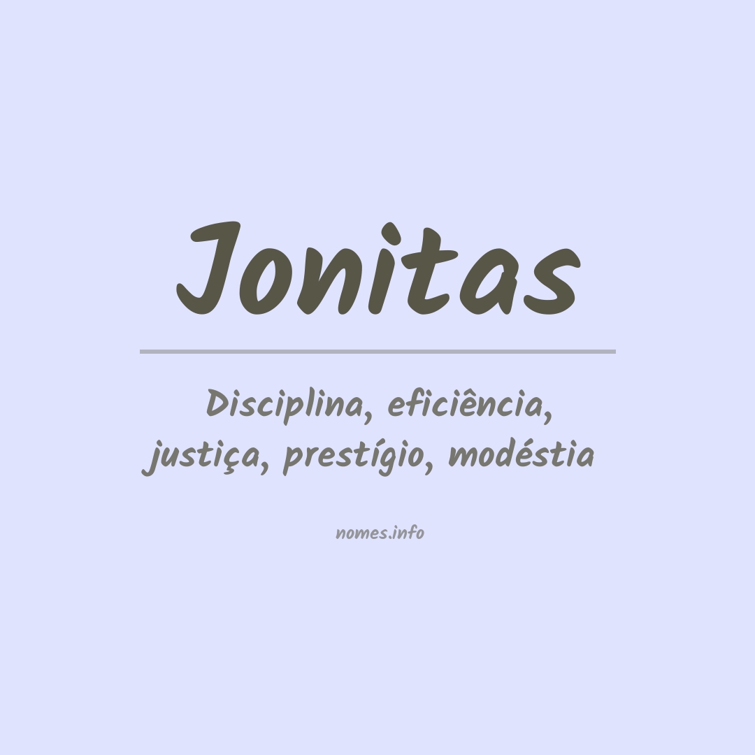 Significado do nome Jonitas