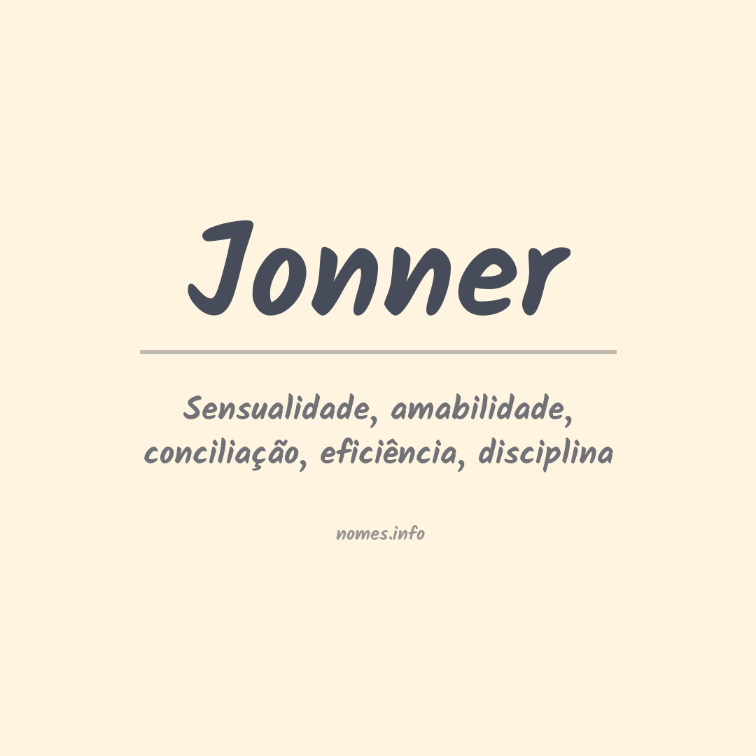 Significado do nome Jonner