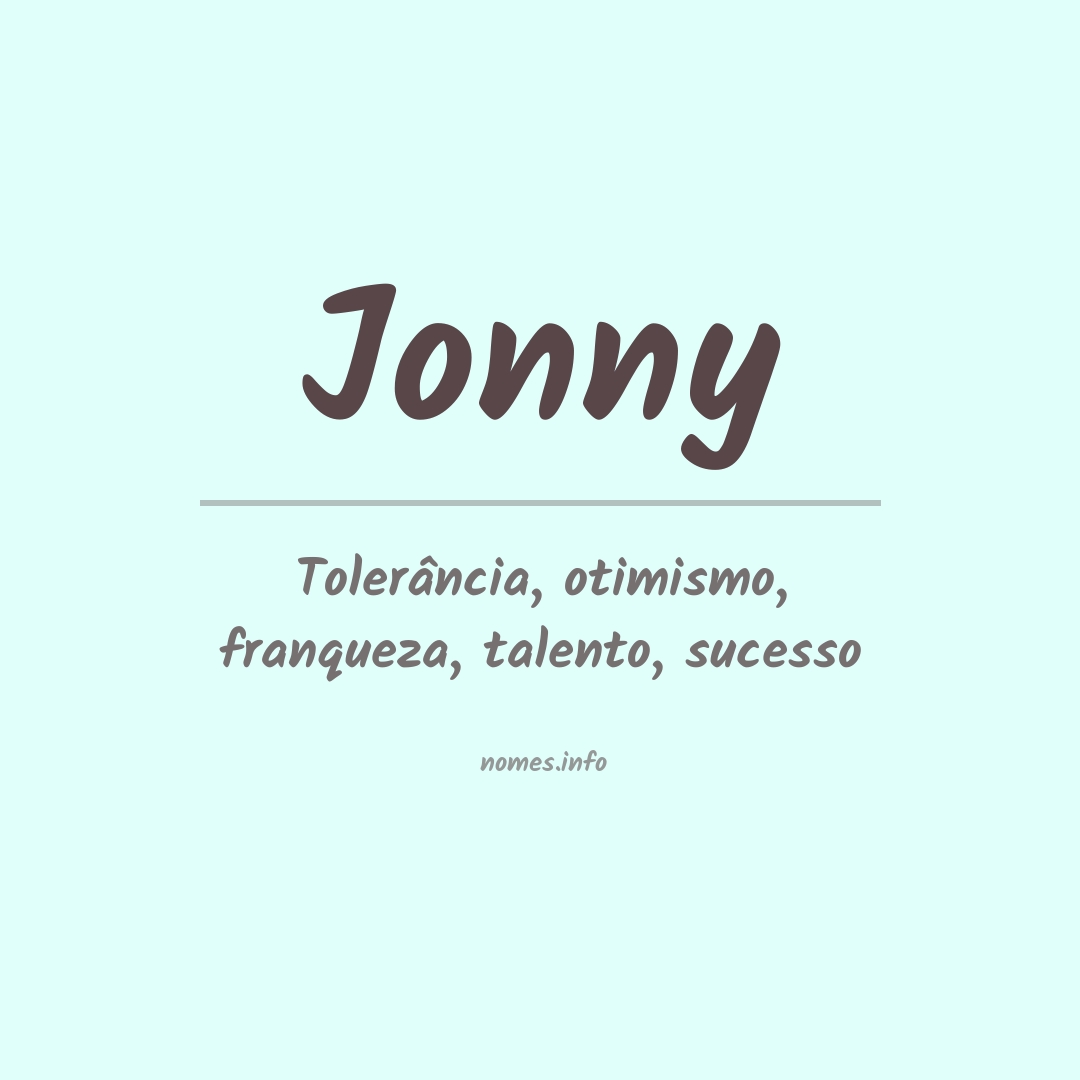 Significado do nome Jonny