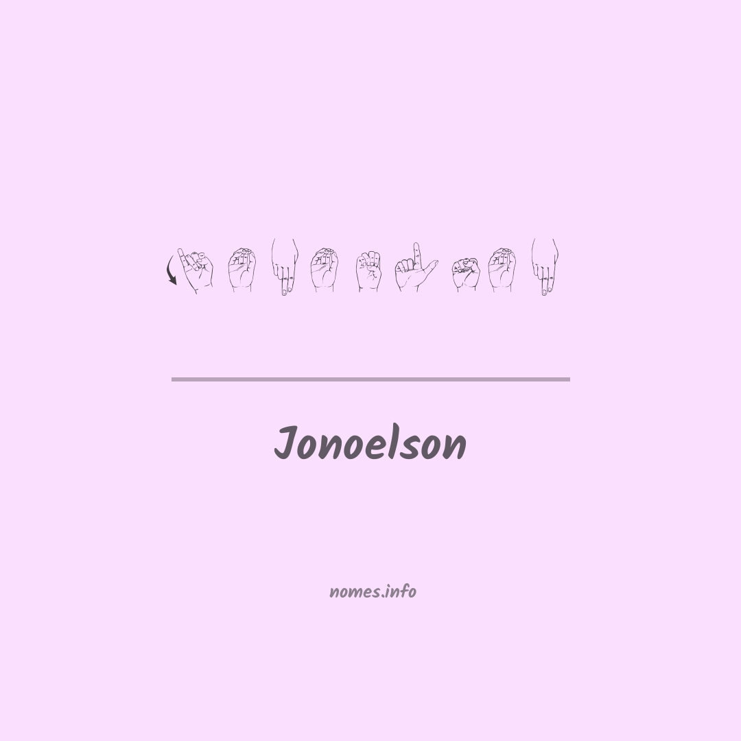 Jonoelson em Libras