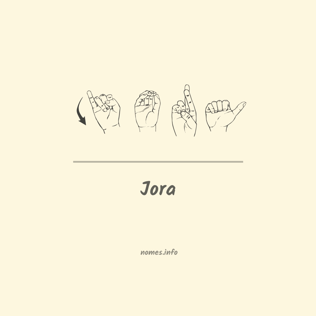 Jora em Libras
