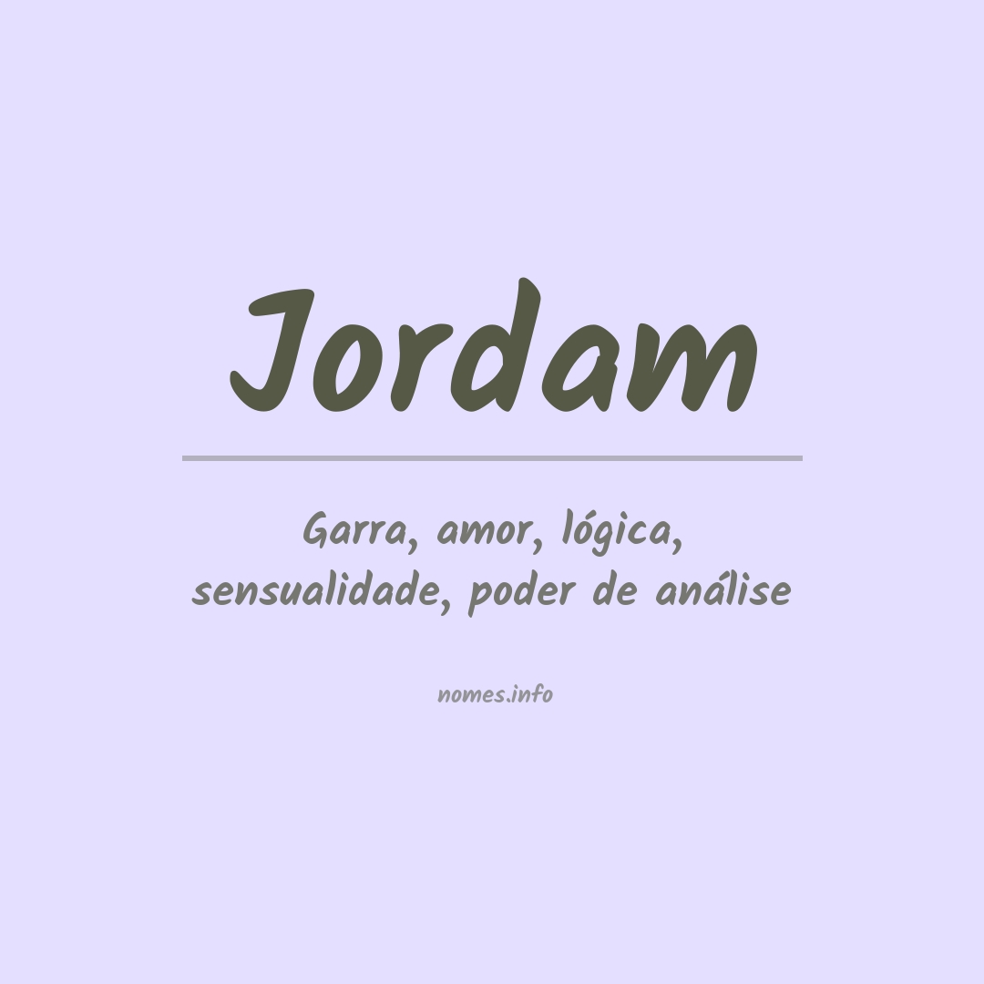 Significado do nome Jordam