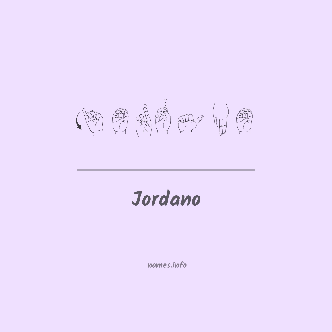 Jordano em Libras