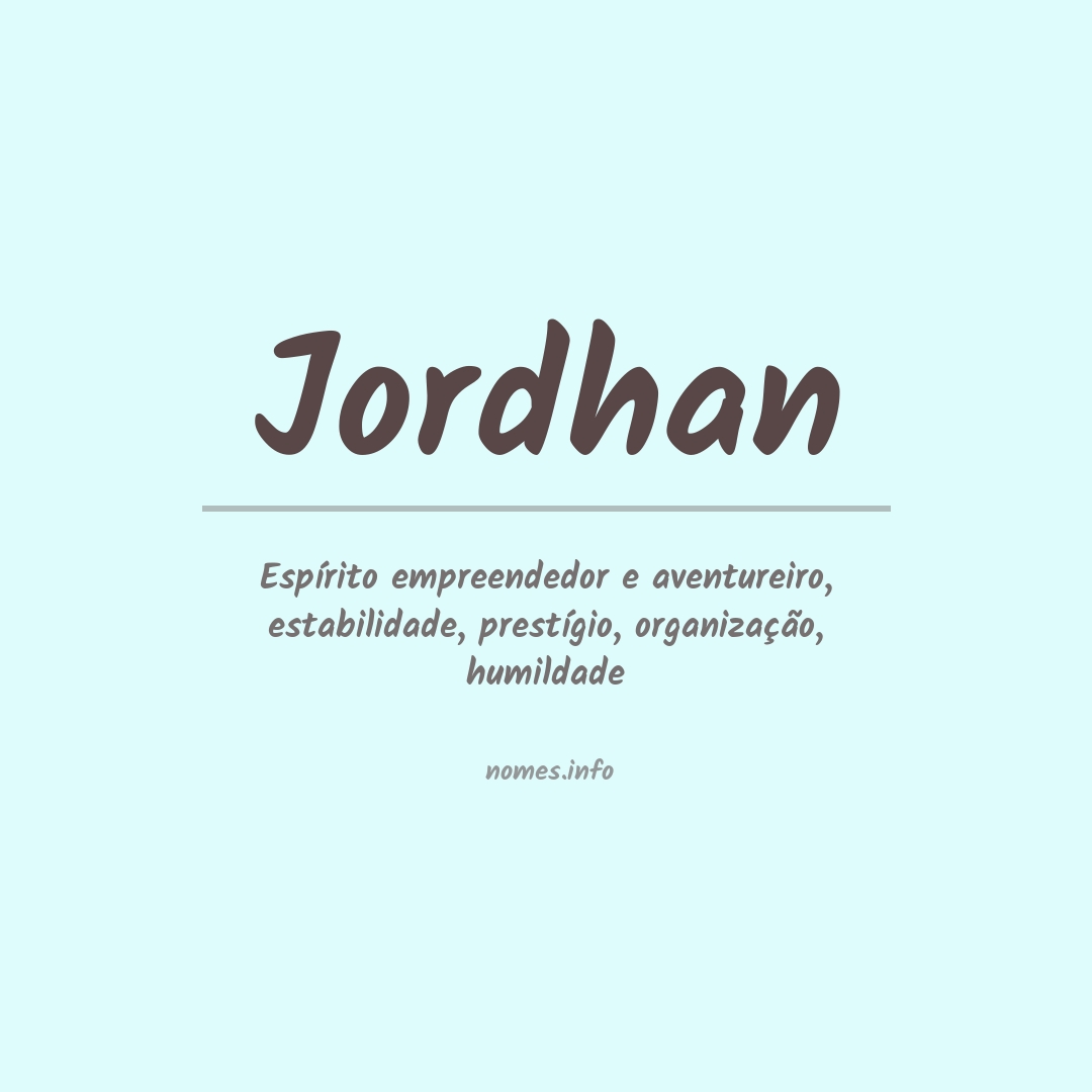 Significado do nome Jordhan