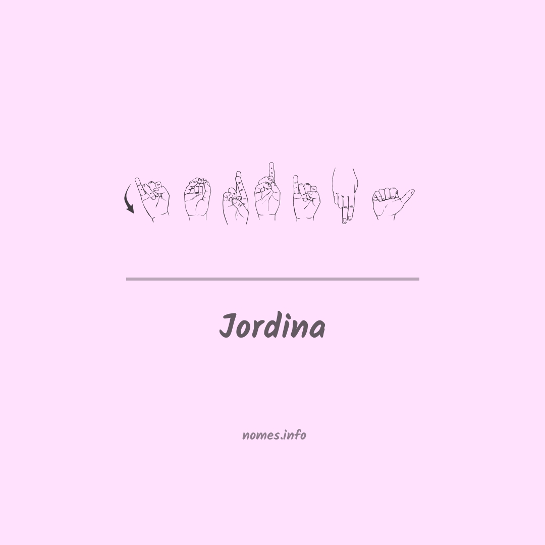 Jordina em Libras