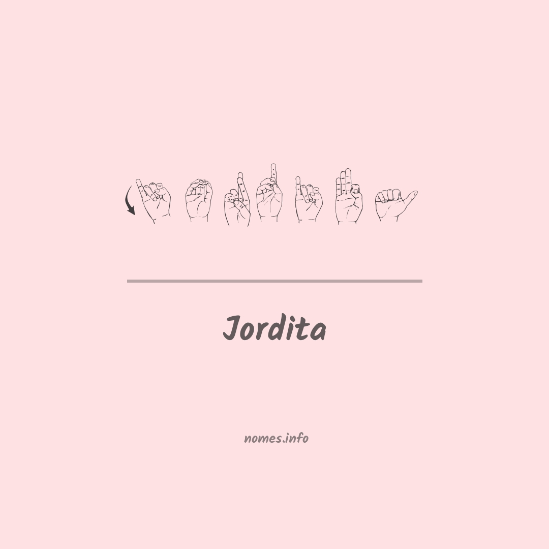 Jordita em Libras