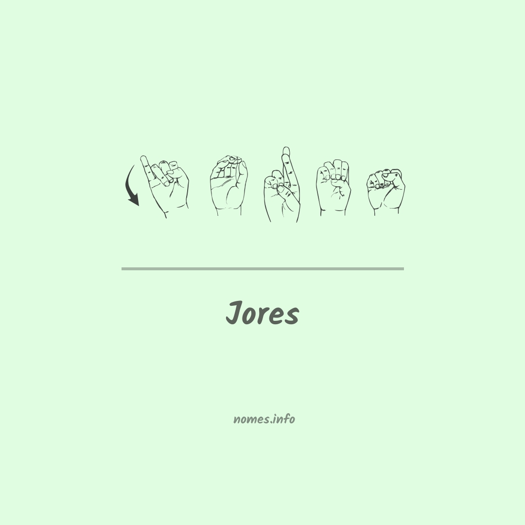 Jores em Libras